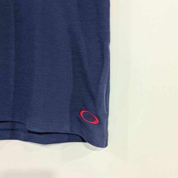 Oakley Honda Classic Polo Tee Navy Blue Orange Pink Size Small - Picture 3 of 5